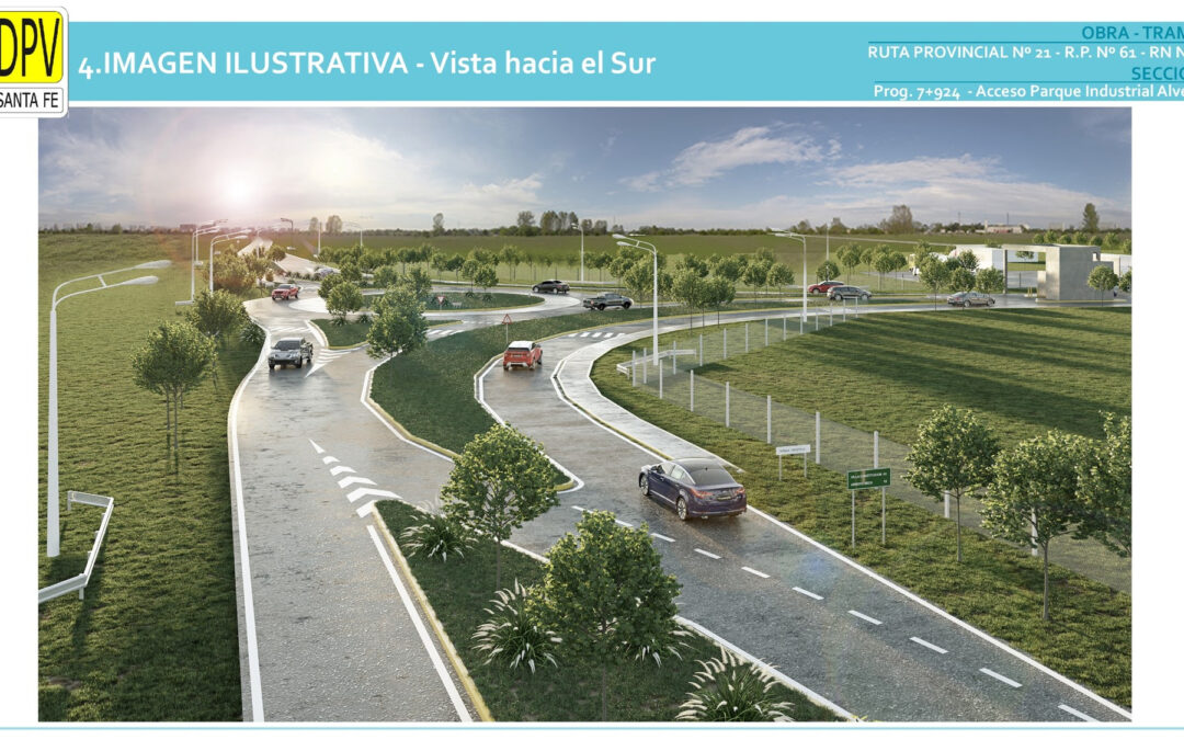 La provincia remodelará el acceso vial al Parque Industrial de Alvear