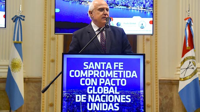 LIFSCHITZ PRESENTÓ EN ROSARIO LOS RESULTADOS DEL COMPROMISO “PACTO GLOBAL” DE LAS NACIONES UNIDAS