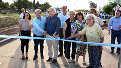 Inauguraron una avenida en San José de la Esquina