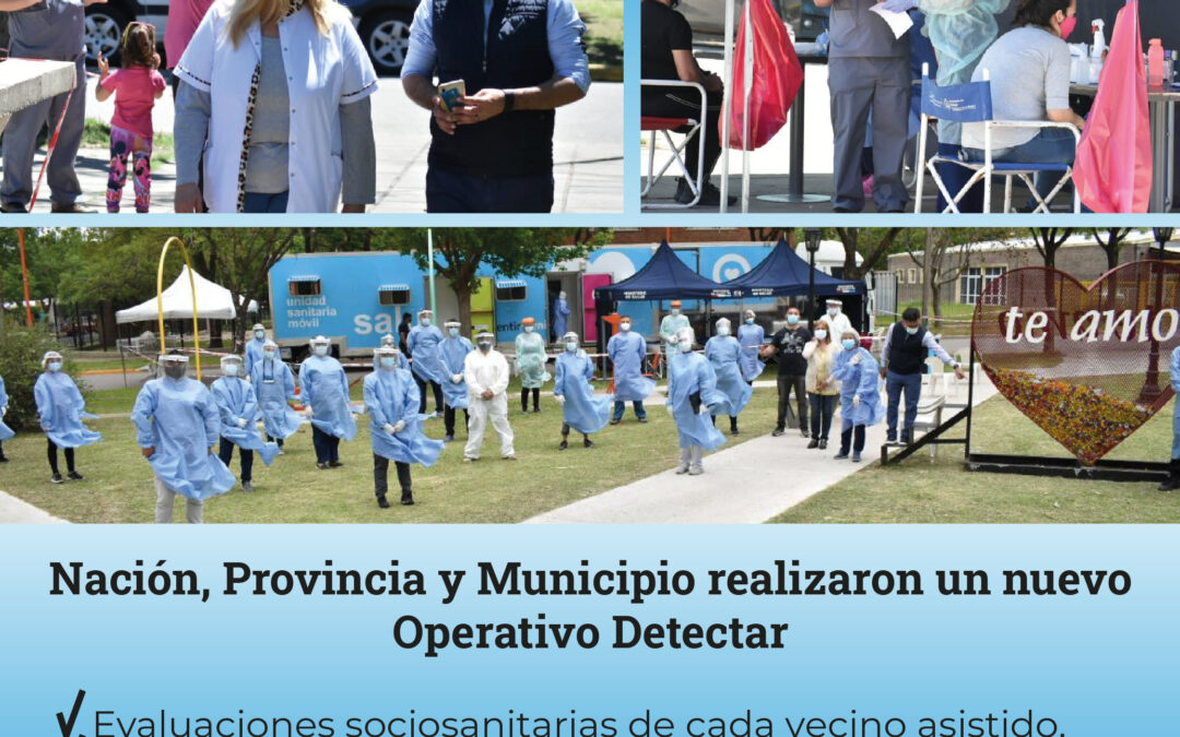 Nación, Provincia y Municipio realizaron un nuevo Operativo Detectar