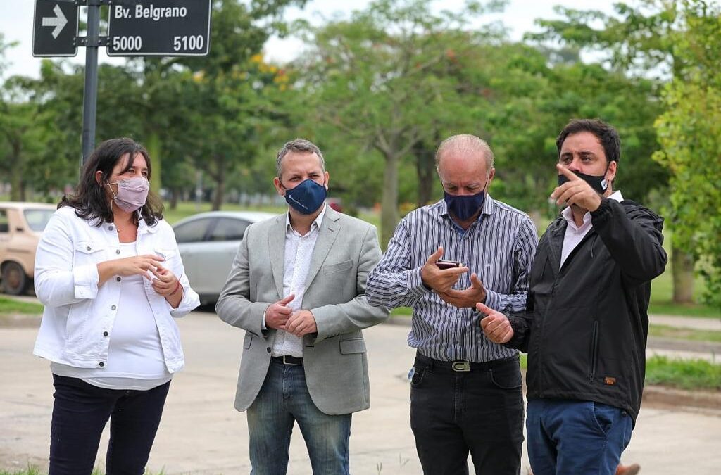 Alejandra Obeid, Germán Bacarella, Diego Mansilla y Amado Zorzón recorrieron obras del Procrear en Santa Fe