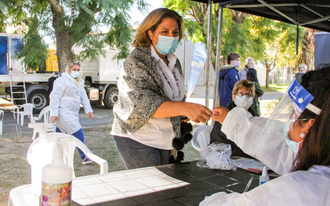 Martorano recorrió el hospital, el vacunatorio y el operativo Detectar en Cañada de Gómez