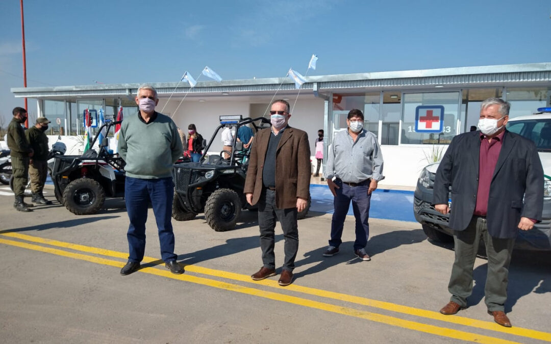 La provincia y la comuna de Timbúes inauguraron un puesto sanitario y de seguridad