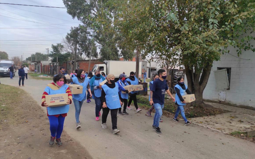 La provincia entregó más de 25 mil módulos alimentarios en Santa Fe y Rosario