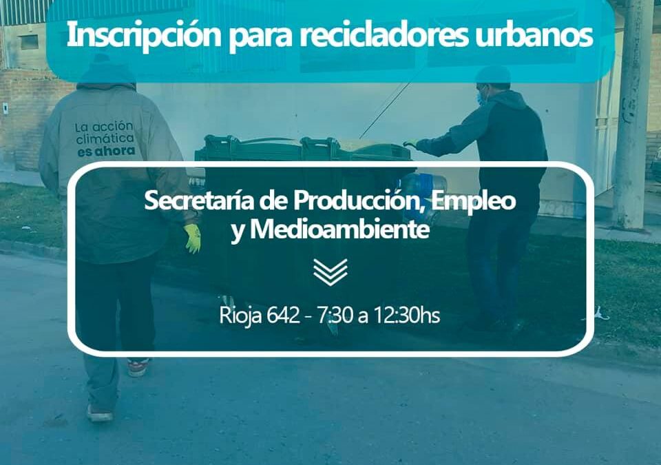 REGISTRO DE RECICLADORES URBANOS DE ROLDÁN