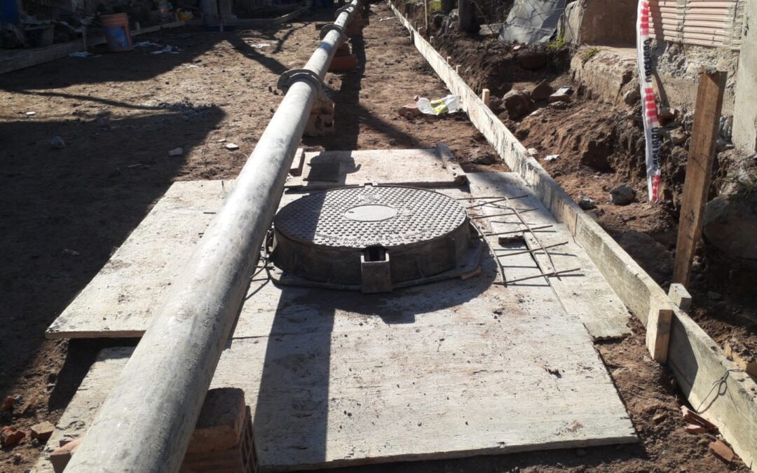 Obras Históricas en Barrio Petróleo: el municipio avanza con la intervención de los pasajes internos con hormigón