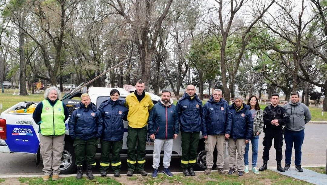 El municipio aloja en el Parque Recreativo Municipal a Brigadistas de Santa Fe y Entre Ríos que se encuentran trabajando en los incendios de las islas.