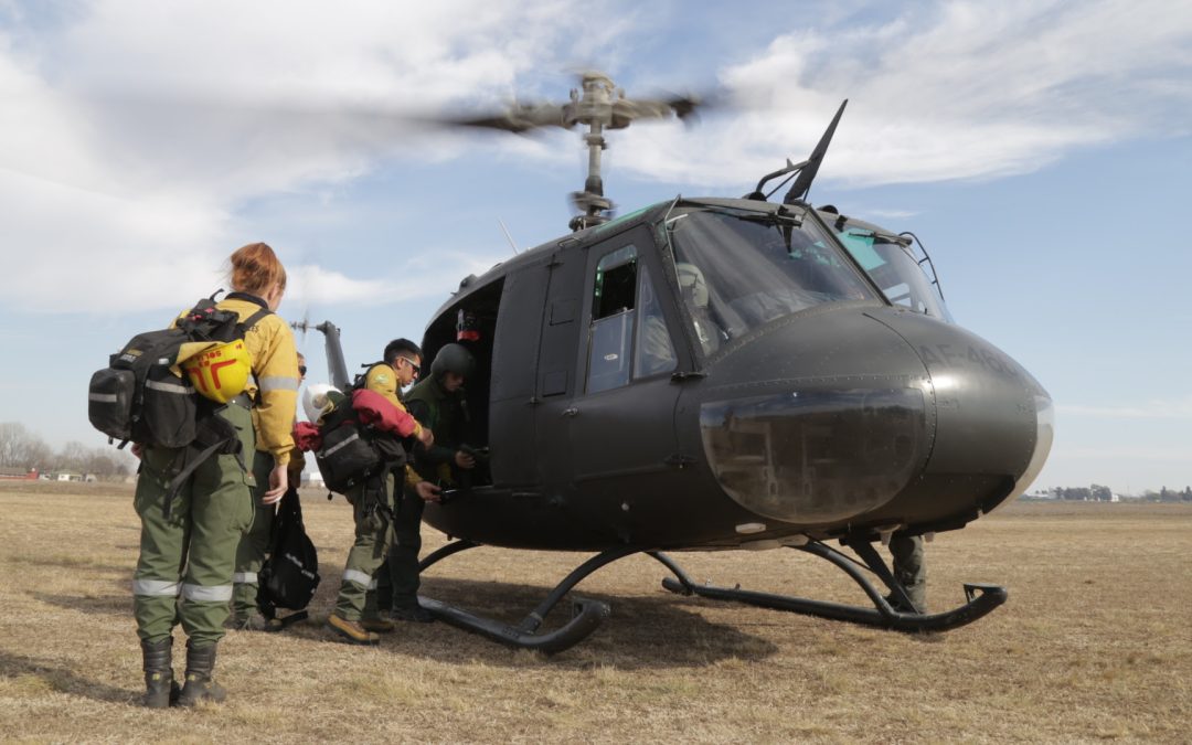     Incendios: la provincia realiza tareas de combate frente a Villa Constitución