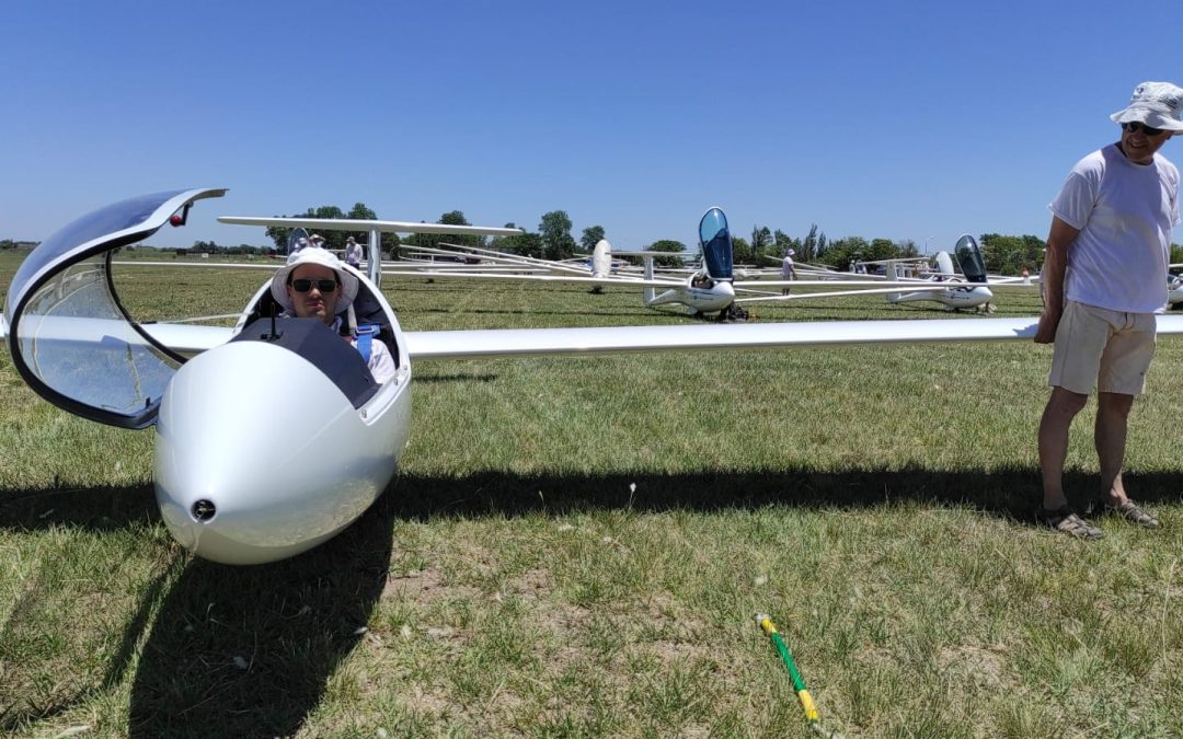 Primera prueba en Campeonato Nacional de Vuelo a Vela de Rafaela