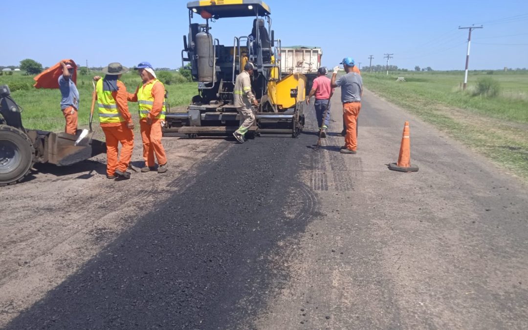 CONTINUA LA REPAVIMENTACIÓN DE LA EX RUTA 9 ENTRE CORREA Y CARCARAÑÁ