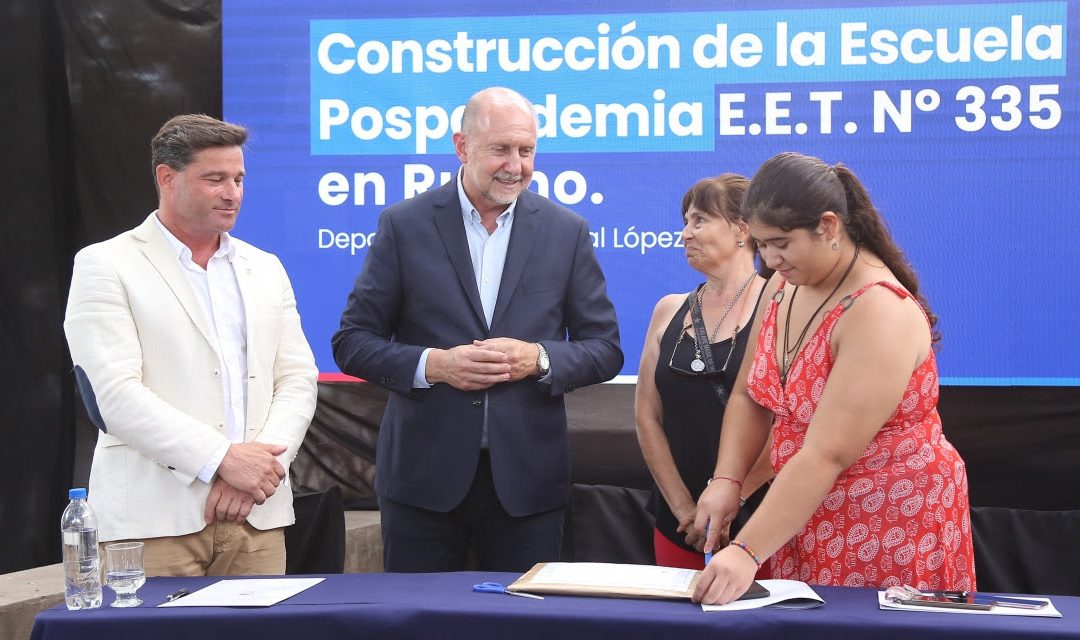 Perotti licitó las obras para la construcción de una nueva Escuela Pospandemia en Rufino