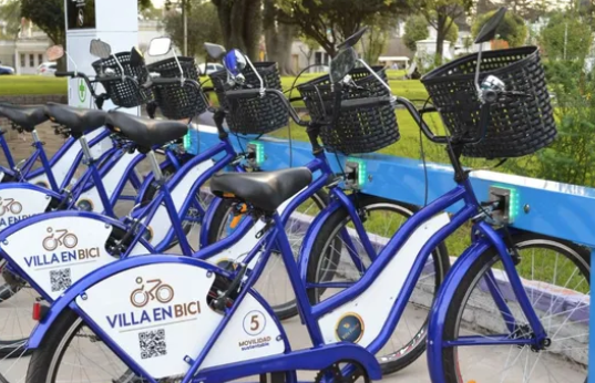 Villa Eloísa ya tiene su primer punto de Eco Bicis  
