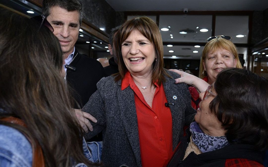 Recientemente llegada de Chubut, la precandidata a Presidente, Patricia Bullrich