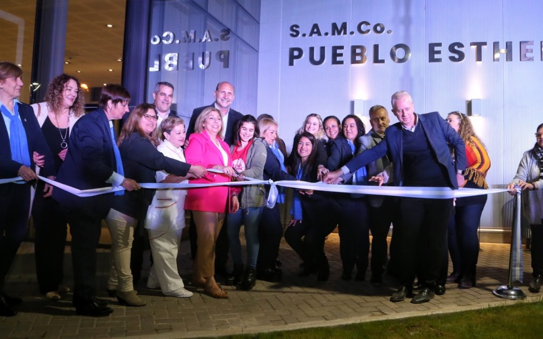 PEROTTI Y MARTORANO INAUGURARON LAS OBRAS DE AMPLIACIÓN DEL SAMCO DE PUEBLO ESTHER