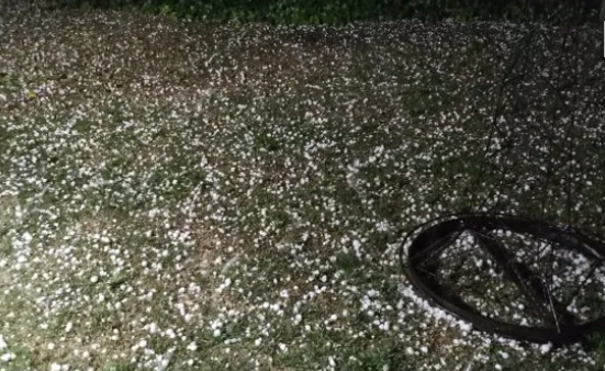 Una tormenta de granizo cayó en San Lorenzo y en distintas zonas del sur santafesino