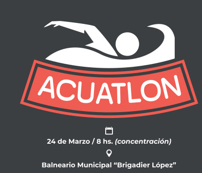 Acuatlón en el balneario municipal