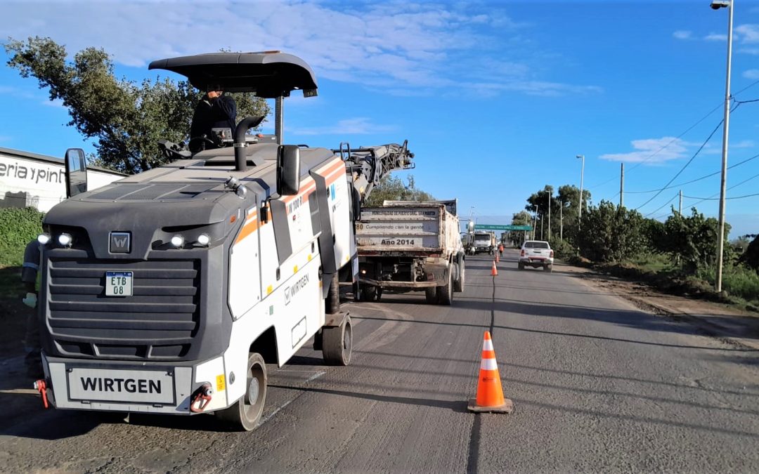 VIALIDAD NACIONAL TRABAJA SOBRE RN 11 EN EL NORTE DE PUERTO GENERAL SAN MARTIN