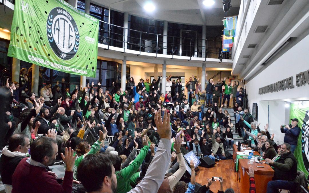 ATE lanzó un Paro Nacional para mañana con olla popular en Plaza de Mayo