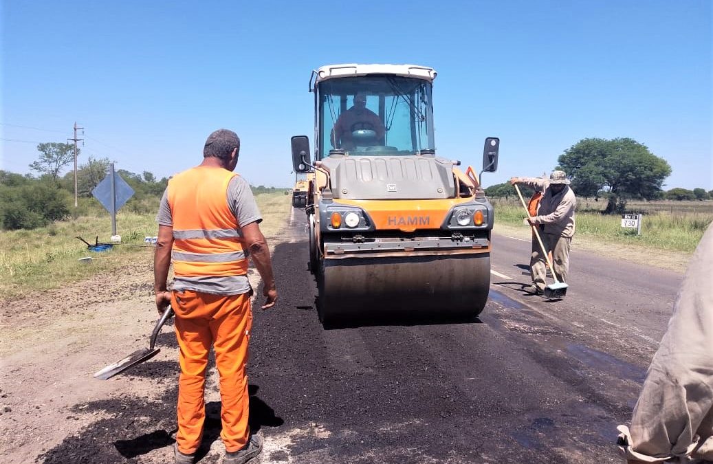 VIALIDAD NACIONAL REALIZÓ BACHEOS Y REPAVIMENTACIONES SOBRE LA RN 11 ENTRE CANDIOTI Y MALABRIGO