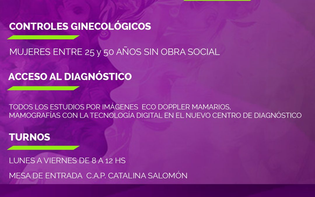 Controles ginecológicos en el marco del mes de la mujer