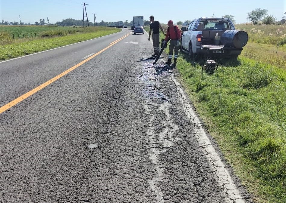 VIALIDAD NACIONAL TRABAJA EN EL MANTENIMIENTO DE RUTAS NACIONALES EN EL SUR SANTAFESINO