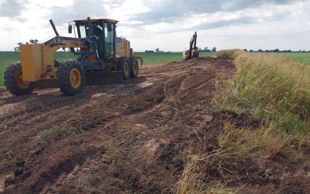 Las obras de reacondicionamiento de los canales hídricos entre Fighiera y Coronel Bogado presentan un 30 % de avance