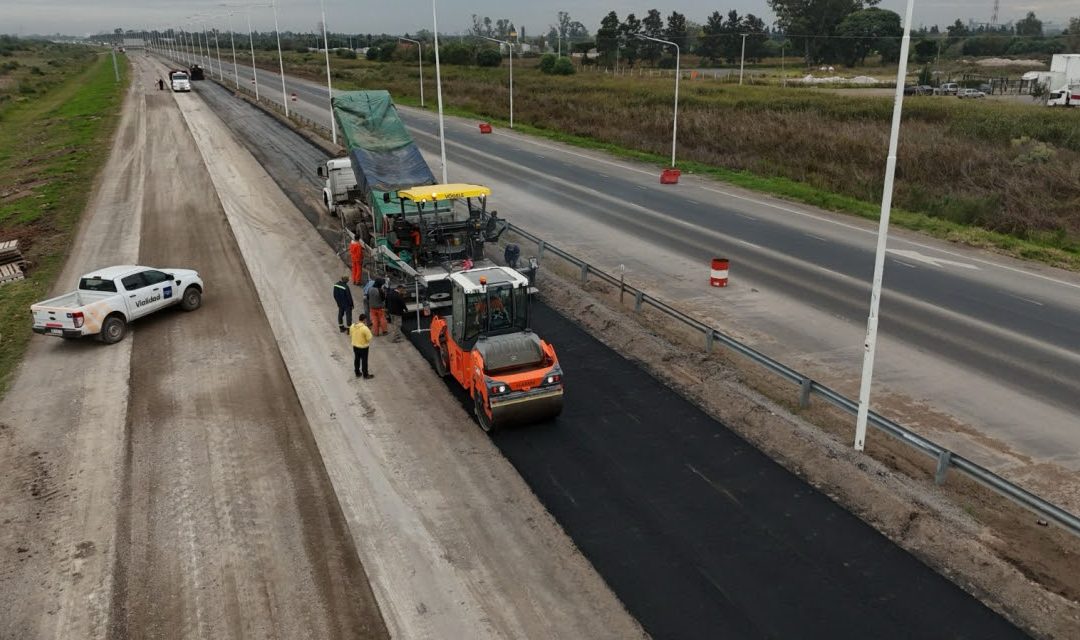 Avanza a buen ritmo la obra del tercer carril de la autopista Rosario-Santa Fe