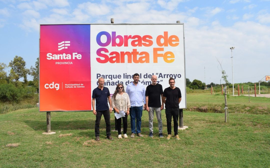 Provincia avanza en las obras del parque lineal Arroyo Cañada de Gómez