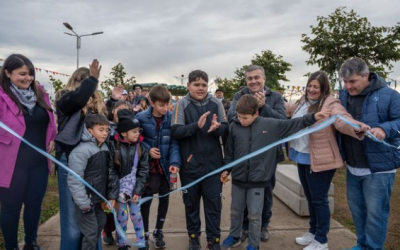 Habilitaron en Timbúes un nuevo espacio público para disfrutar en familia