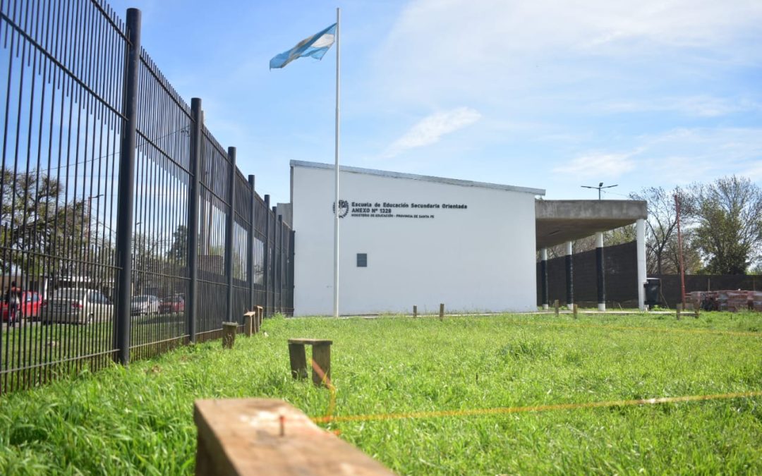 Avanza la etapa final de la obra de la A.E.S.O. Nº 1328 en Puerto General San Martín