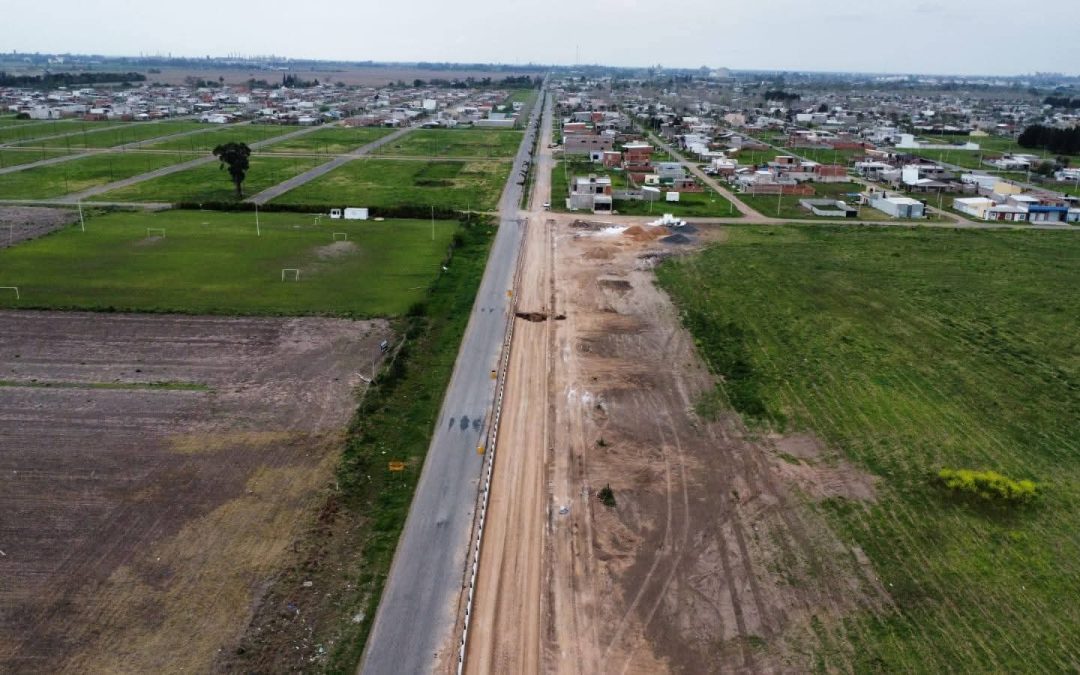 Obras viales en marcha: nueva calle y construcción de una rotonda