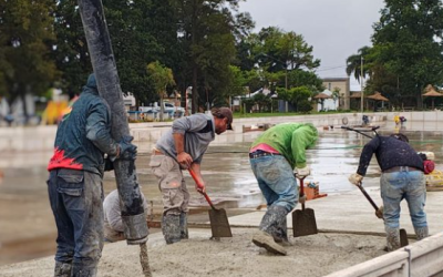 Teodelina encaró el proyecto de un parque acuático mientras construye una de las piletas más grandes de Sudamérica