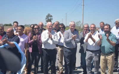 De Grandis dejó inaugurada  la obra de pavimentación de la calle Héroes de Malvinas