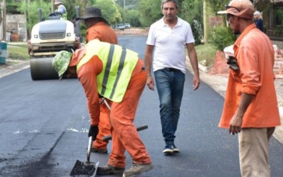 Pavimentación de una arteria estratégica del casco urbano en Ybarlucea