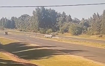 Un impactante video del choque complica al jefe de la Policía Federal de Rafaela