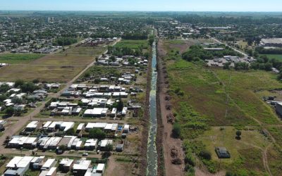 Para proteger a los vecinos de Casilda el Gobierno Provincial terminó la limpieza a fondo del Canal Candelaria