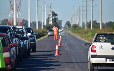 Puerto inauguró la pavimentación de calle Héroes de Malvinas, en el tramo comprendido entre Batalla Punta Quebracho y límite con la localidad de Timbúes.
