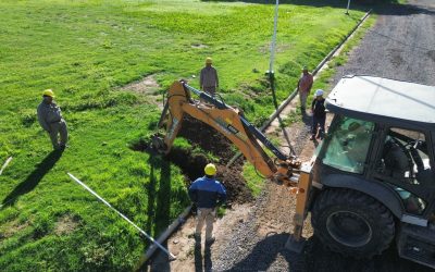 San Jerónimo Sud: la Provincia alcanzó la mitad de los trabajos para la construcción de la nueva red de cloacas
